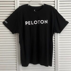 Peloton Black Short Sleeve Tee with White Logo